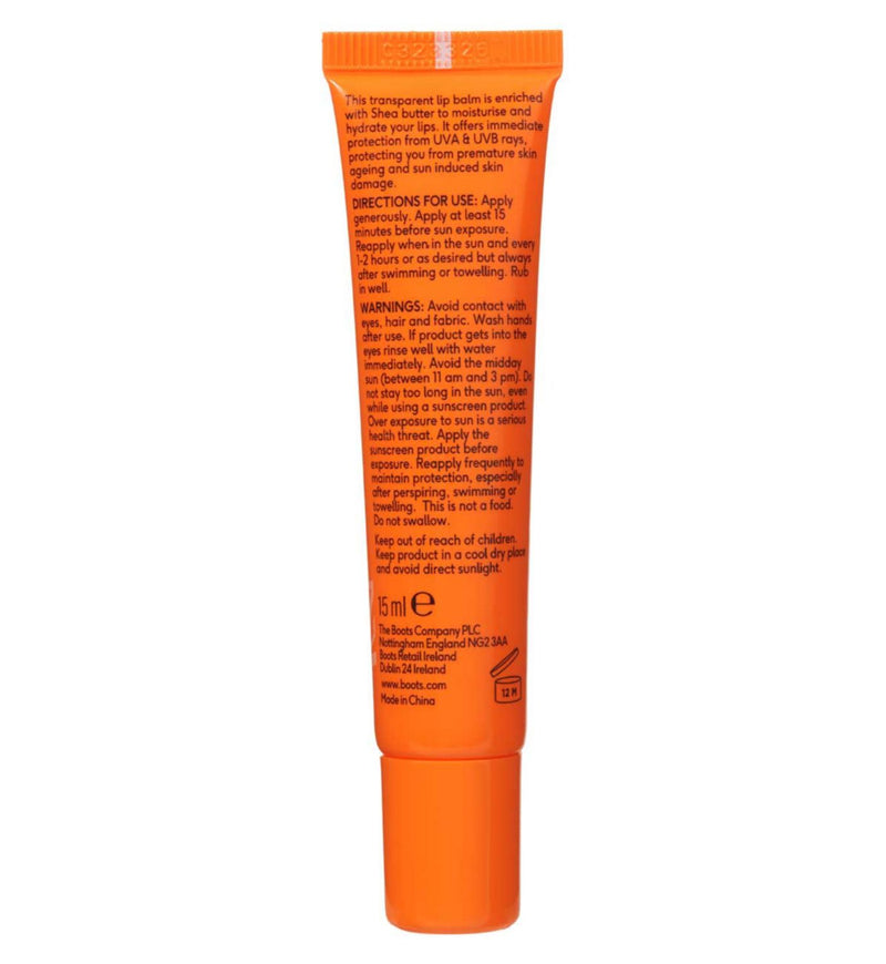 Boots lip balm SPF50 15ml (British brand)