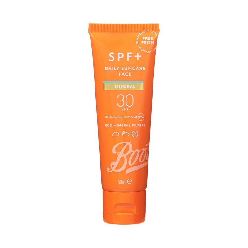 Boots mineral suncare face lotion SPF30 50ml, imported from the UK
