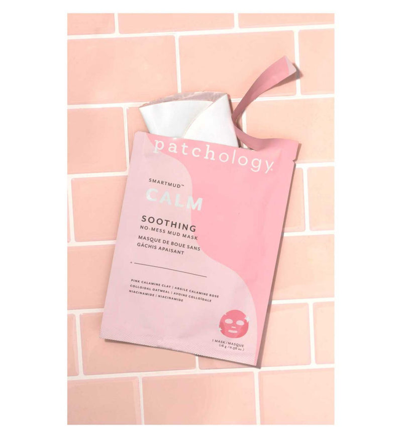 Patchology SmartMud Calm Soothing Mud Mask single unit, imported from the UK