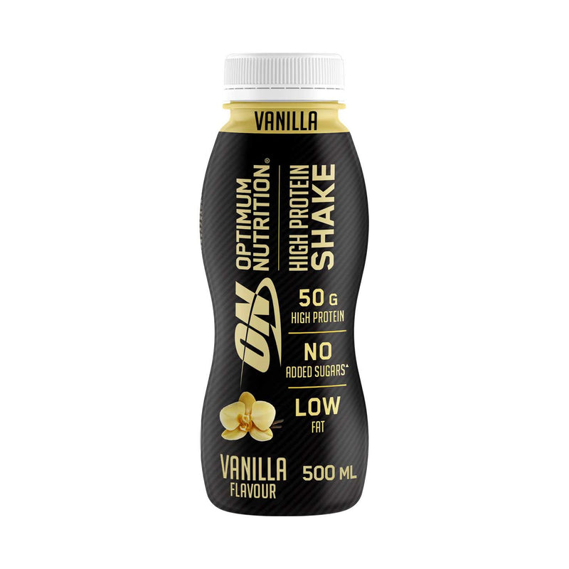 Optimum Nutrition protein shake vanilla 500ml, UK version