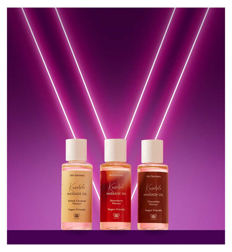 Ann Summers Kissable Oils Strawberry Chocolate 3 x 50ml - British product