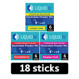 Liquid I.V. Electrolyte Powder Mix Variety Pack 18 Sachets, UK version