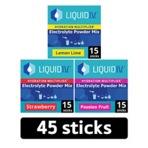 Liquid I.V. Hydration Multiplier Electrolyte Powder 3 Flavour Pack, UK version