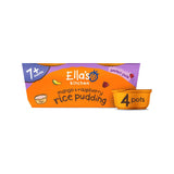 Ella's Kitchen organic rice pudding mango and raspberry 80g 4-pack, imported from the UK