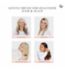 Manta white hairbrush designed for fragile hair, imported from the UK