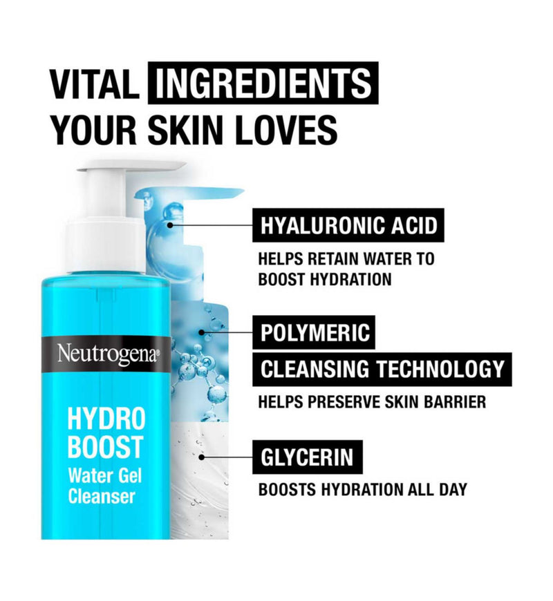 Neutrogena water gel cleanser 200ml, UK version