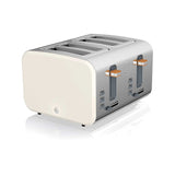 Swan Nordic style toaster white 4 slice, imported from the UK
