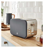 Swan Nordic 2 slice electric toaster grey (British brand)