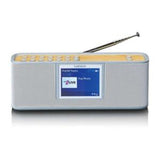 Lenco Portable DAB Bluetooth Speaker Wireless Rechargeable Grey White, UK version