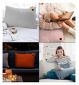 Cozy Tove Wireless Heated Cushion Scandi Grey 60x45cm - British product