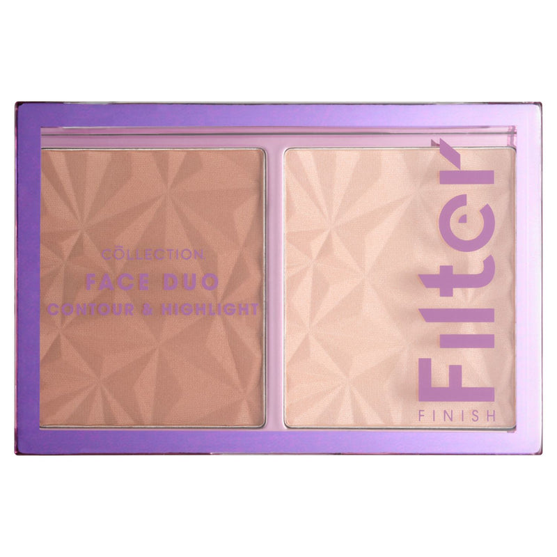 Collection Filter Finish Face Duo Contour and Highlight Shade 1, imported from the UK