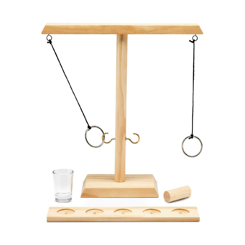 Winning ring toss drinking game (British brand)