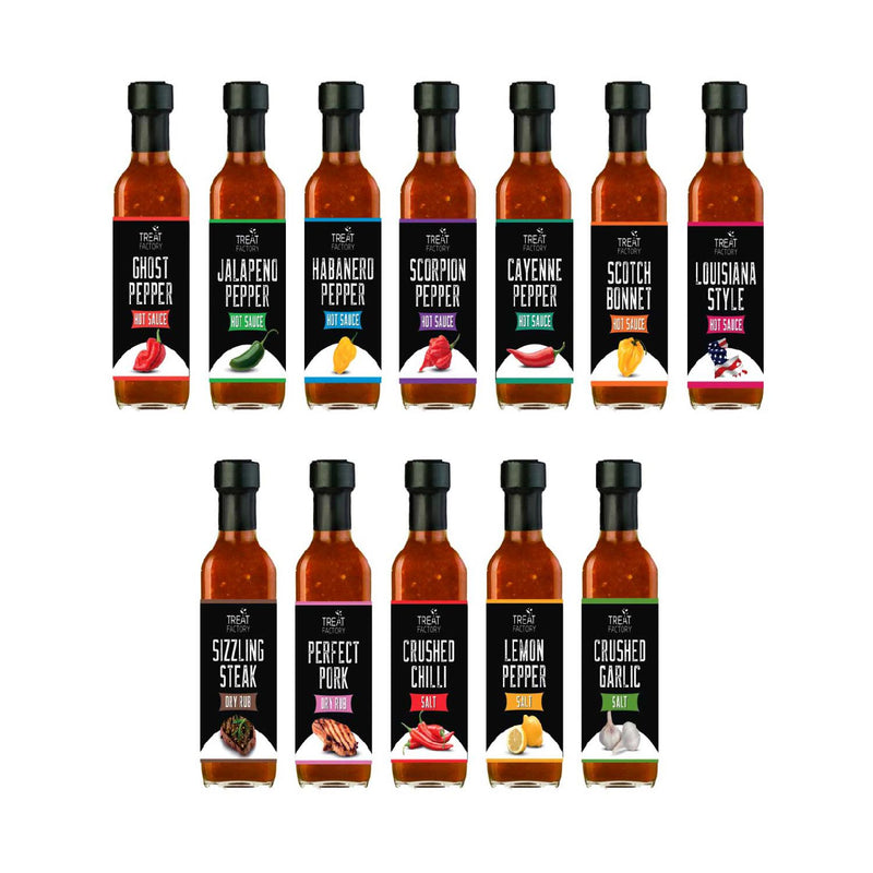 Treat Factory hot sauce rubs pack (British brand)