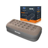 Silentnight Flocked Electric Pump Airbed Grey Single (British brand)