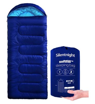 Silentnight SoftFill Adult Sleeping Bag - Blue