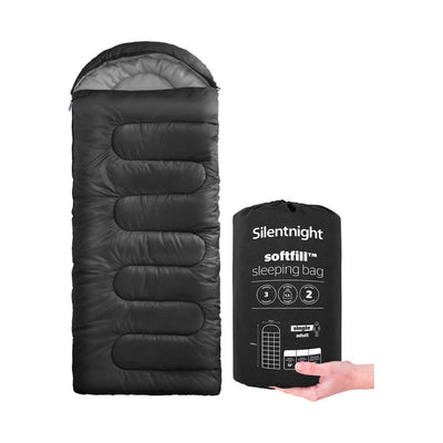 Boots Silentnight Softfill Adult Sleeping Bag Black- Buy online at McGrocer