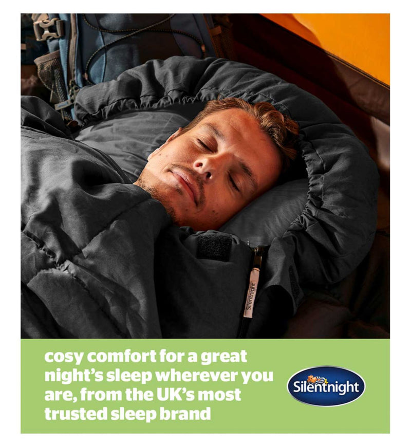 Silentnight Adult Sleeping Bag Black (British brand)