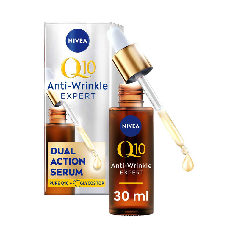 NIVEA Q10 Anti-Wrinkle Serum 30ml, imported from the UK
