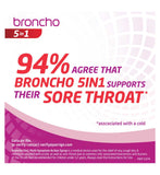 Broncho 5 in 1 multi-symptom cough syrup 200ml, imported from the UK