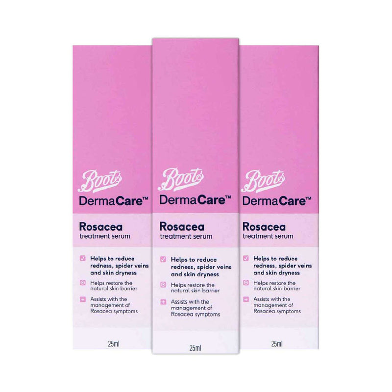 Boots Dermacare Rosacea Serum bundle 25ml x 3 - British product