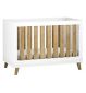 Little Acorns Siriana Cot Bed White Oak Frame, UK version