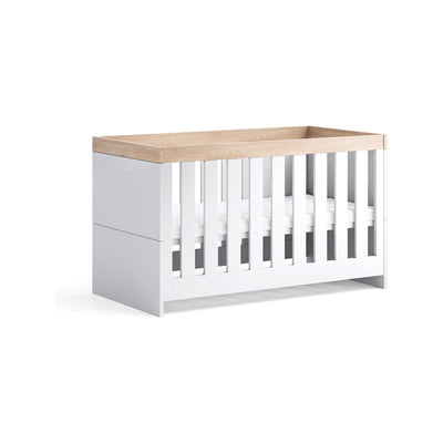 Boots Little Acorns Burlington Cot Bed White Oak Baby Cot Bed- Buy online at McGrocer