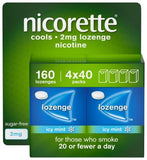 Nicorette Cools 2mg Lozenge - Icy Mint - 160 Lozenges