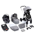 Babymore Memore V2 Travel System 13 Piece Silver - British product