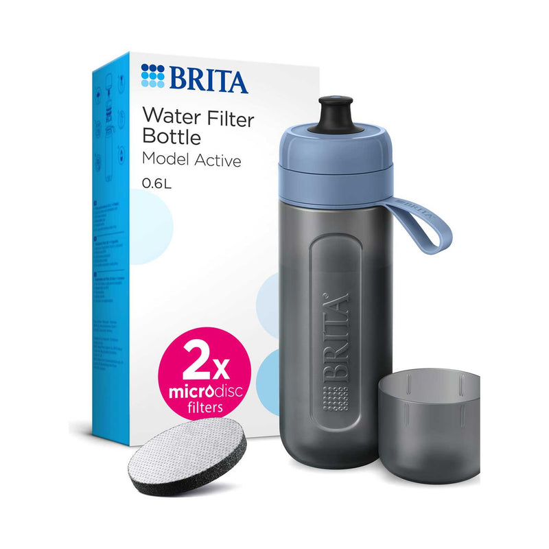 Brita Sports Water Filter Bottle Model Active Dark Blue 600ml, UK version