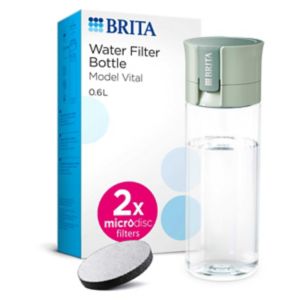 Brita Vital water filter bottle light green 600ml - British product