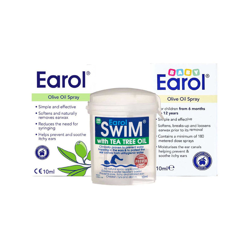 Earol Ear Care Bundle 3 Pack 10ml - British product