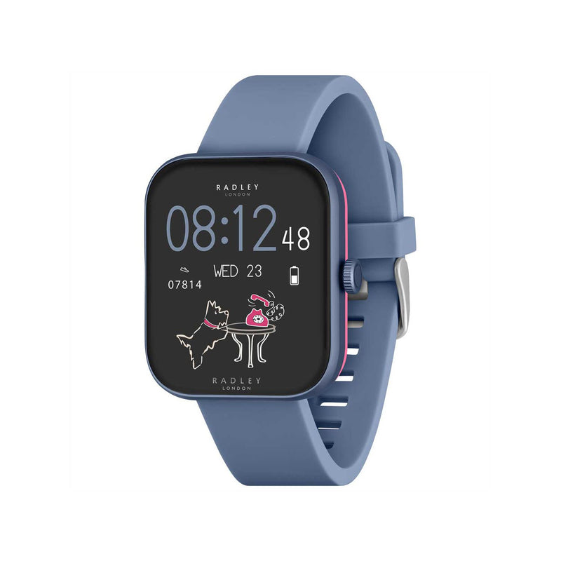 Radley Ladies Series 32 smartwatch denim blue silicone strap, imported from the UK