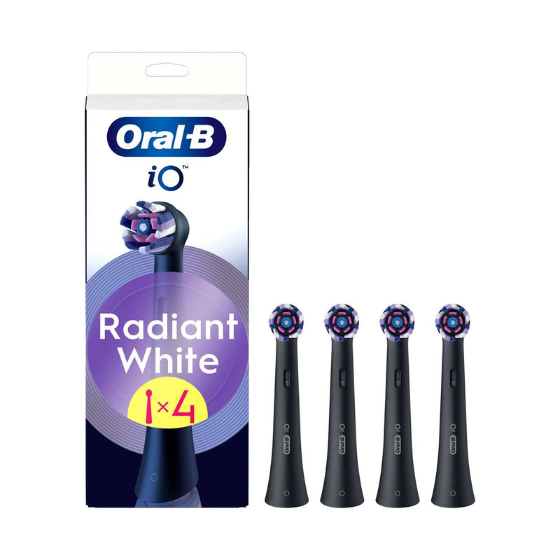 Oral-B iO Radiant White Toothbrush Heads x4 Pack, imported from the UK