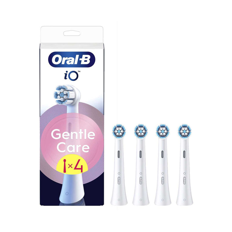 Oral-B iO Gentle Care toothbrush heads 4 pack, imported from the UK