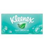 Kleenex Easy Breathe facial tissues with eucalyptus and menthol 56 count, UK version