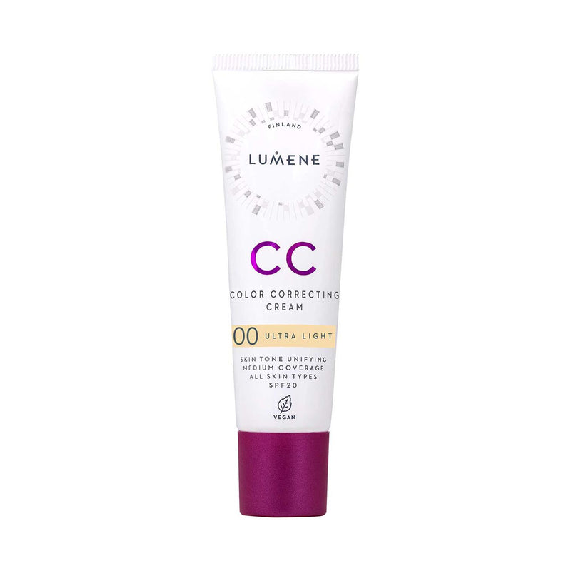 Lumene CC Colour Correcting Cream SPF20 Hyaluronic Acid 30ml, UK version
