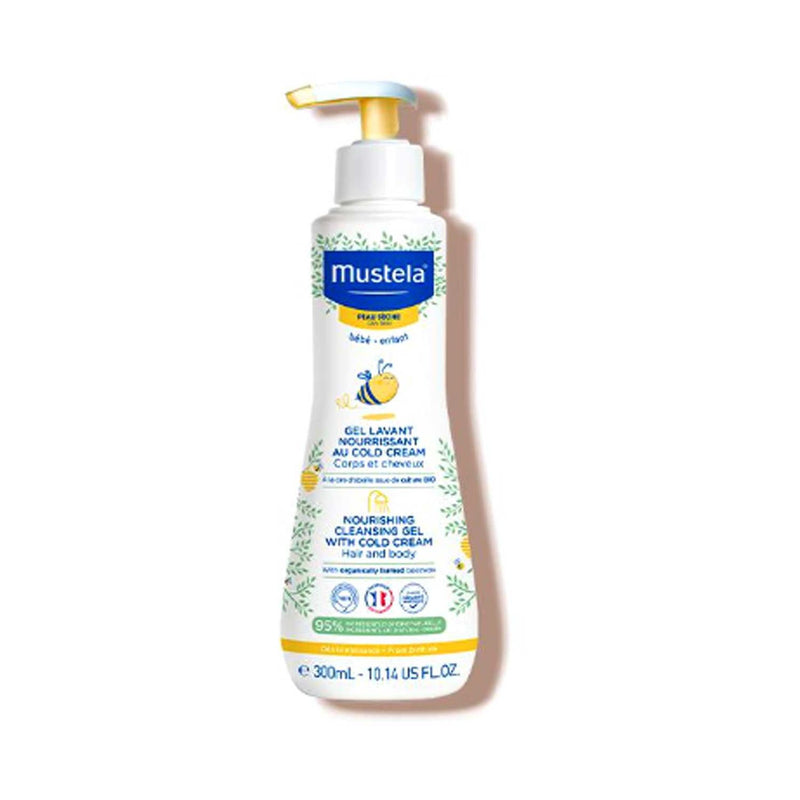 Mustela Nourishing Cleansing Gel With Cold Cream 300ml, imported from the UK