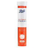 Boots High Strength Vitamin C 1000mg effervescent tablets orange flavour bundle, UK version