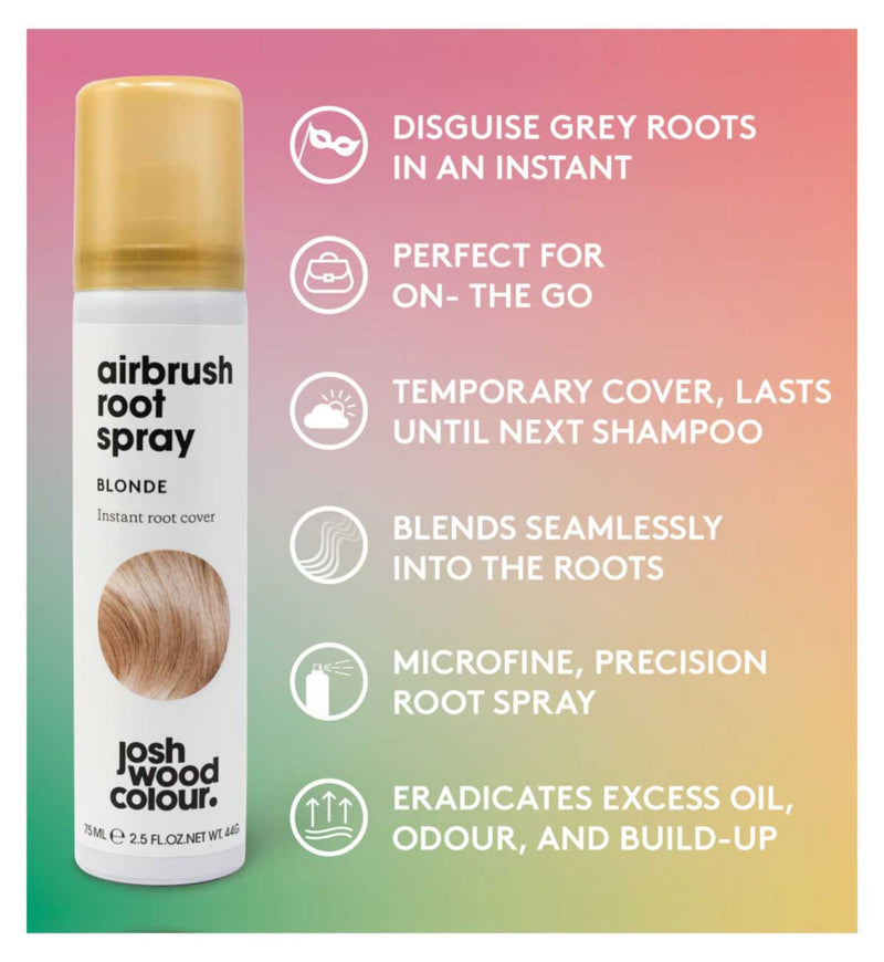 Josh Wood Colour root spray blonde 75ml, imported from the UK