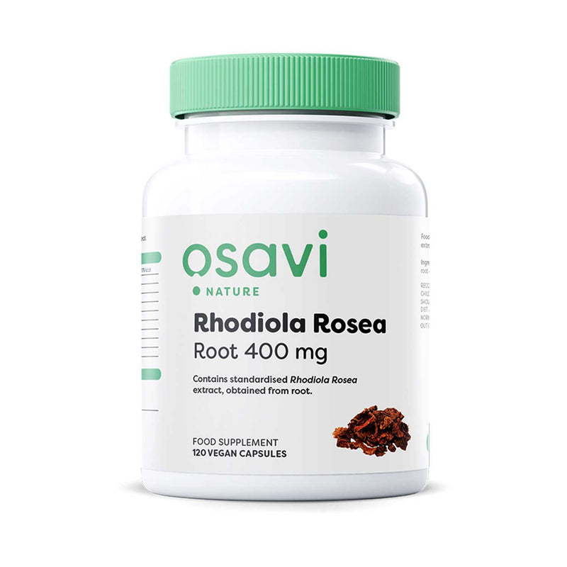 Osavi Rhodiola Rosea Root capsules 400mg 120 vegan (British brand)