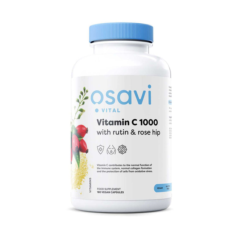 Osavi Vitamin C1000 supplement 180 vegan capsules, UK version