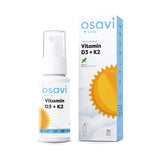 Osavi Vitamin D3 + K2 Oral Spray Peppermint 25ml, imported from the UK