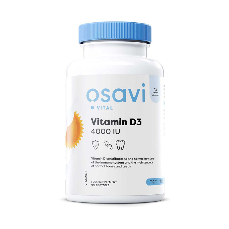 Osavi Vitamin D3 Softgels 4000IU 120 Capsules, imported from the UK