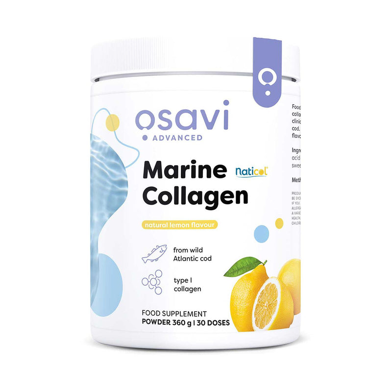 Osavi Marine Collagen Lemon Flavour 360g, imported from the UK