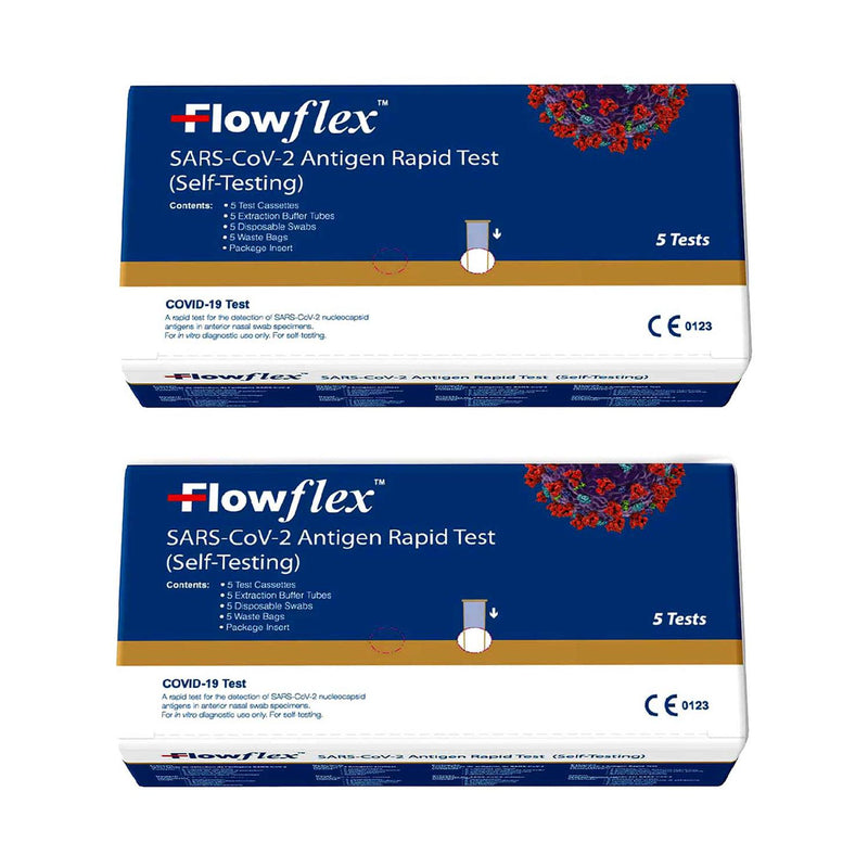 Flowflex antigen rapid test bundle 10 tests - British product
