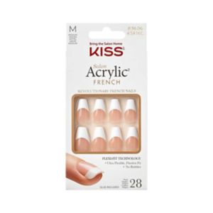 Boots KISS French False Nails Je T'aime Acrylic Infused Medium Coffin 28 Pieces- Buy online at McGrocer