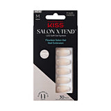 KISS gel nail extensions white coffin medium 34ct, UK version