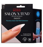 KISS Salon X-Tend Soft Gel System Pure White nail extensions 36 Ct (British brand)