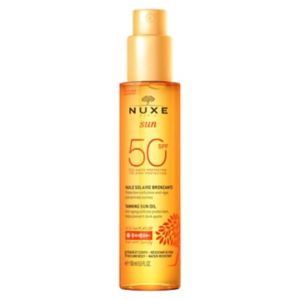 Nuxe Tanning Sun Oil SPF50 150ml, imported from the UK