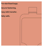 Tommee Tippee breast milk storage bags 36 pack 350ml (British brand)